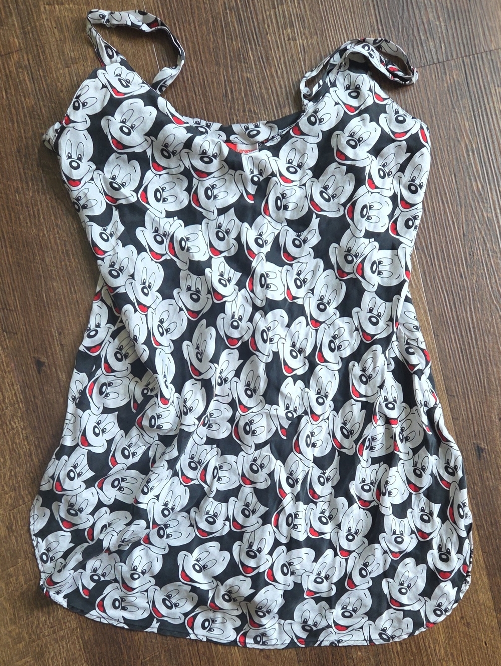 Y2k Silk Disney Mickey Mouse Slip Nightgown Top